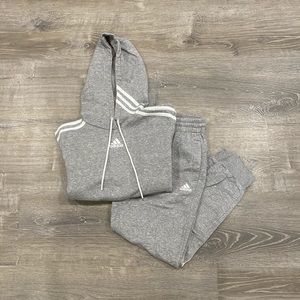 Adidas grey women’s sweatsuit set